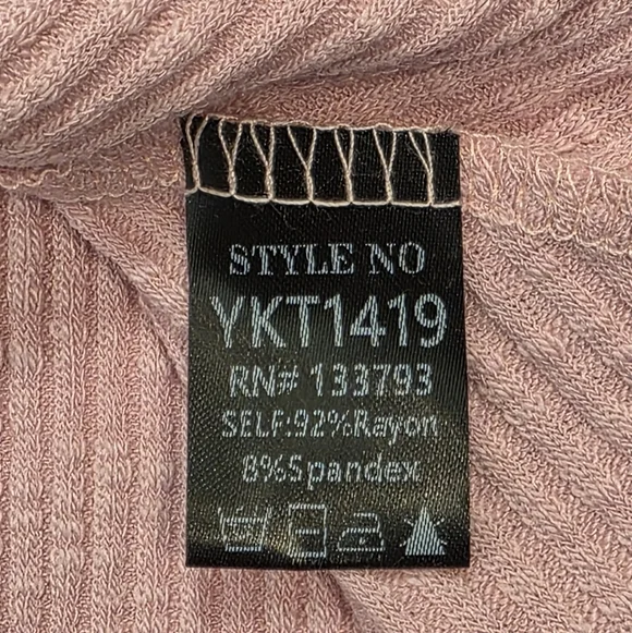 POL Wendy Lace Ribbed Tank Soft Pink Boho Coquette Boutique NWT Small - Picture 7 of 8